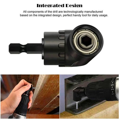 🔥 🛠️6Pcs Right Angle Drill Attachment Set with 105° Angle Drill Adapter and Impact Grade Socket Adapter