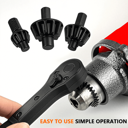 ️Father‘s Day Hot Sale2 in 1 Drill Chuck Ratchet Spanner