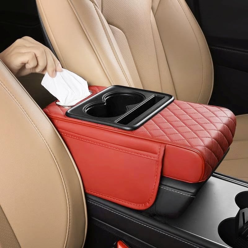 Multifunctional PU Leather Car Armrest Box Mat