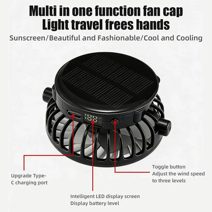 🔥Essential for high temperatures-🧢Stay Cool Under the Sun — Without Holding a Fan