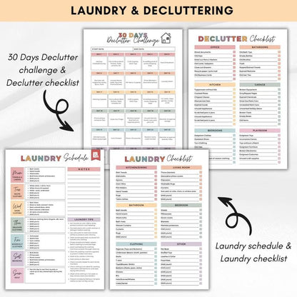 ADHD Cleaning Planner Bundle