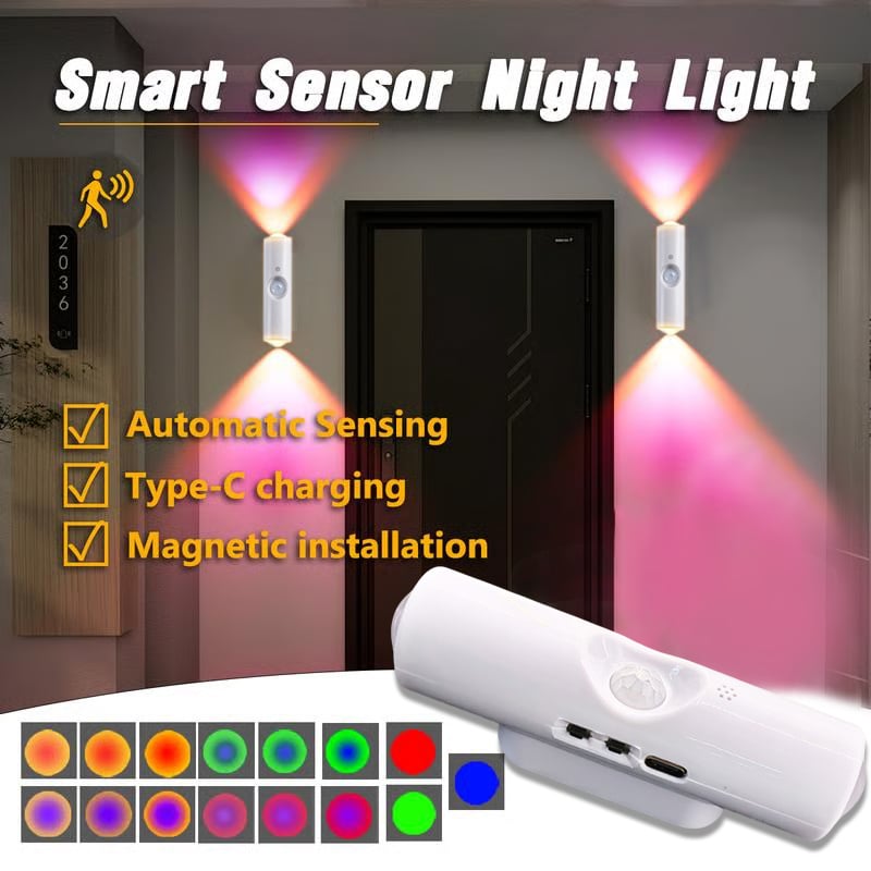 🎁⏳Rechargeable Smart LED Motion Sensor Ambient Light