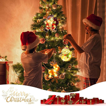 🎄 Christmas Window Hanging Lights 🌟
