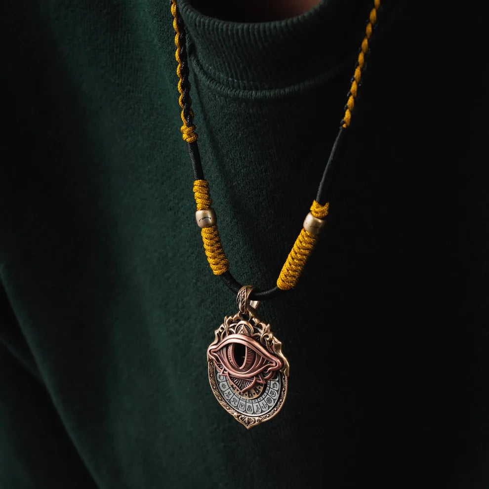 🔥👁️‍🗨️Handmade Tarot Vision Pendant: Connect to Cosmic Wisdom Anytime(✨Comes with instruction manual)