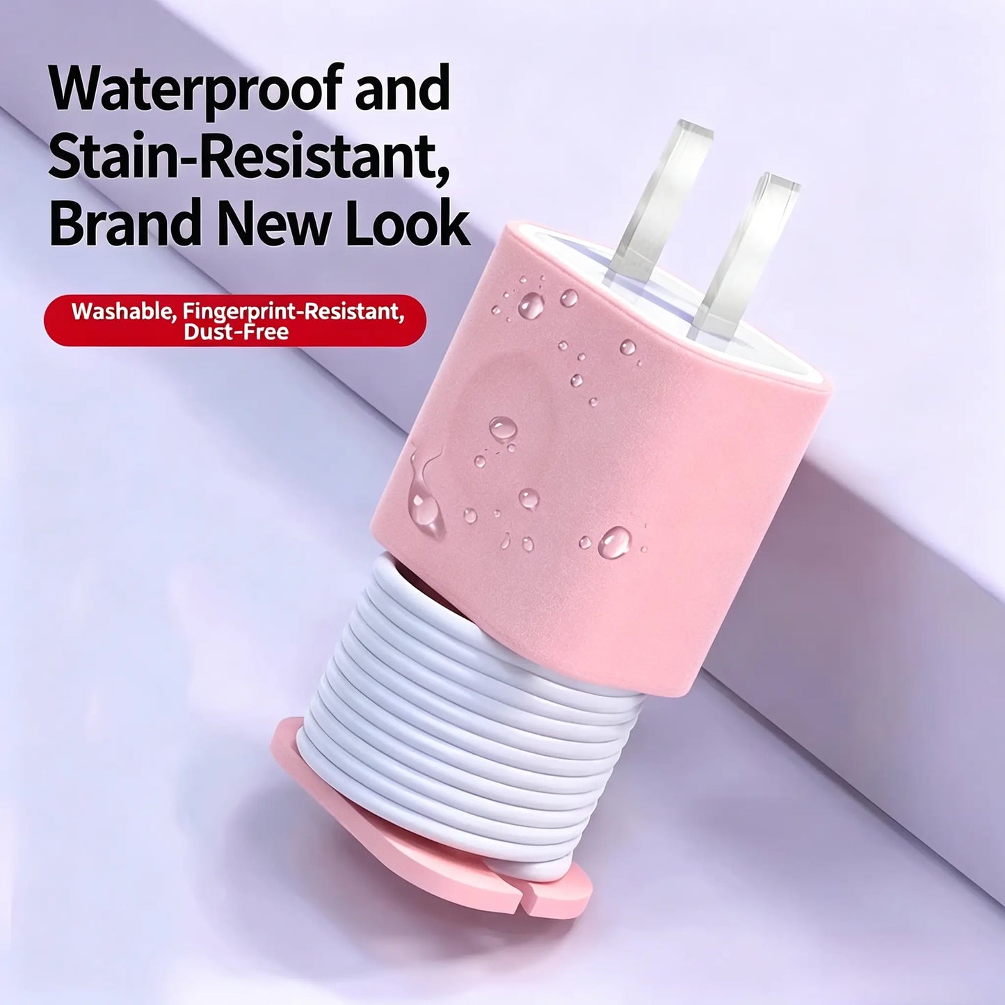 2PCS 2-in-1 Silicone Charger Protector with Cord Wrap for 18W/20W Adapters ✅