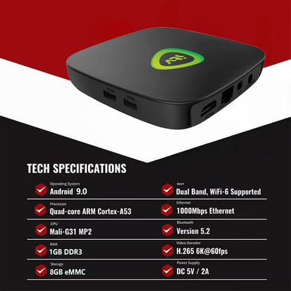 🔥2025 for TV⏰No Monthly Fees📶100% Free TV Box