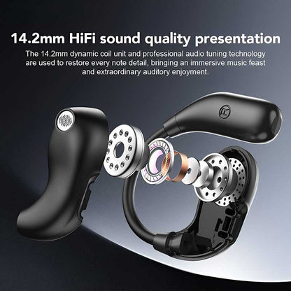 Hi-Fi Sports Bluetooth 5.4 Ear-Hook Headphones with Noise Cancelling