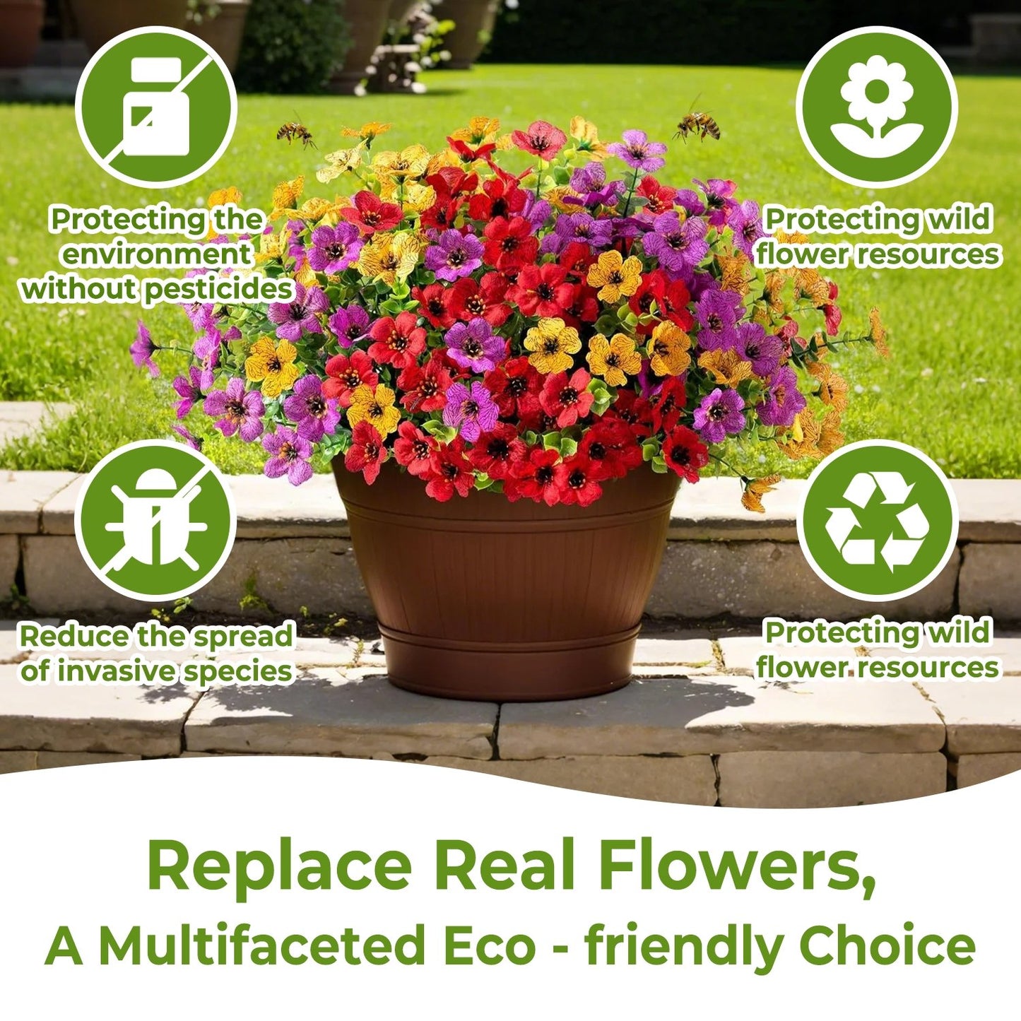 🌸Mother's Day Hot Sale  -🌱High-Grade Material Artificial Flowers