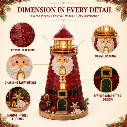 🎅 2026 Christmas Gift --🎄Beginner-Friendly DIY Lighted Christmas Character Sea Glass-Style Lighthouse Kit Collection | Complete Kit with Sea Glass-Style Pieces, LED Lights & Step-by-Step Guide Included 💕