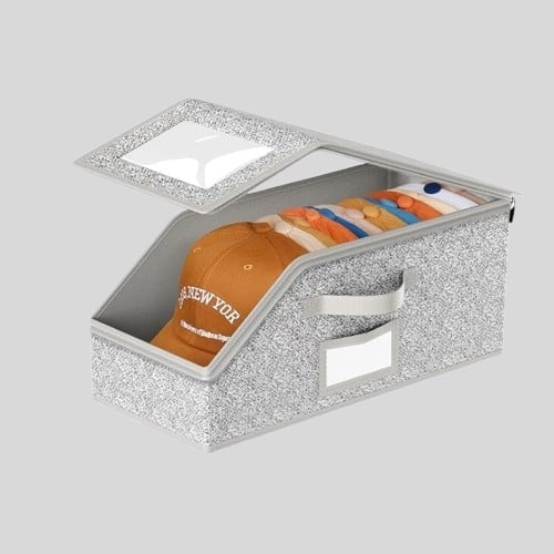 Multifunctional Foldable Dust Hat Storage Box