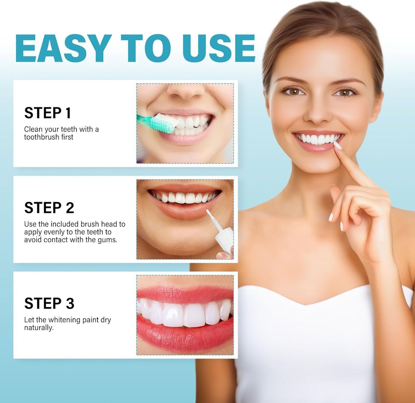 Instant Teeth Whitening Paint