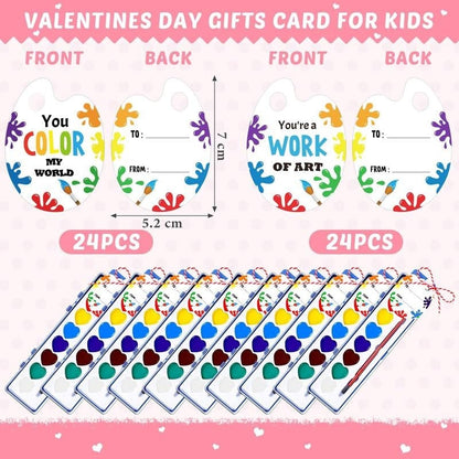 💖🎨Mini Watercolor Paint Set for Valentine's Day | Romantic Art Gift