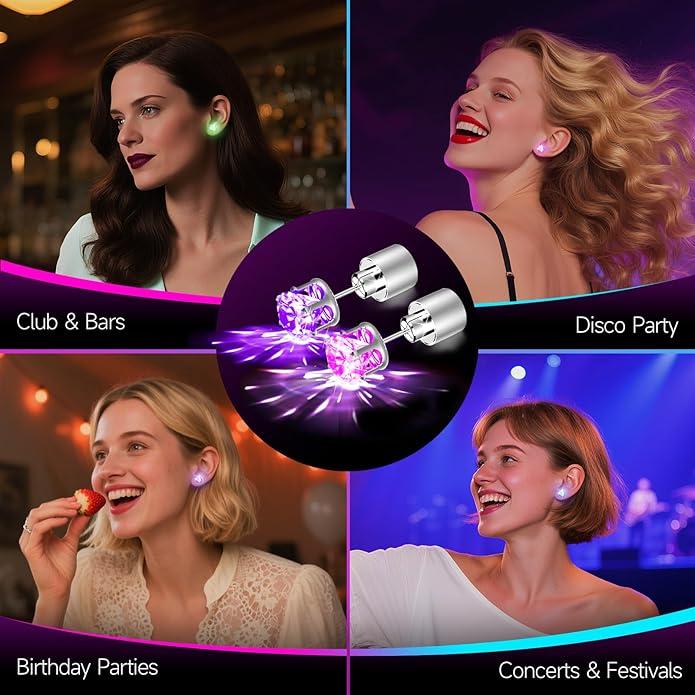 🔥✨LED Earrings, Light Up Stud Earrings