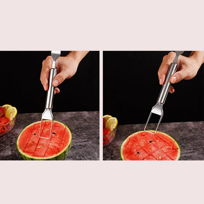 🍉 Effortless Fruit Prep✨ 2-in-1 Fruit Cutter & Fork – For Quick and Easy Fruit Serving! 🍓