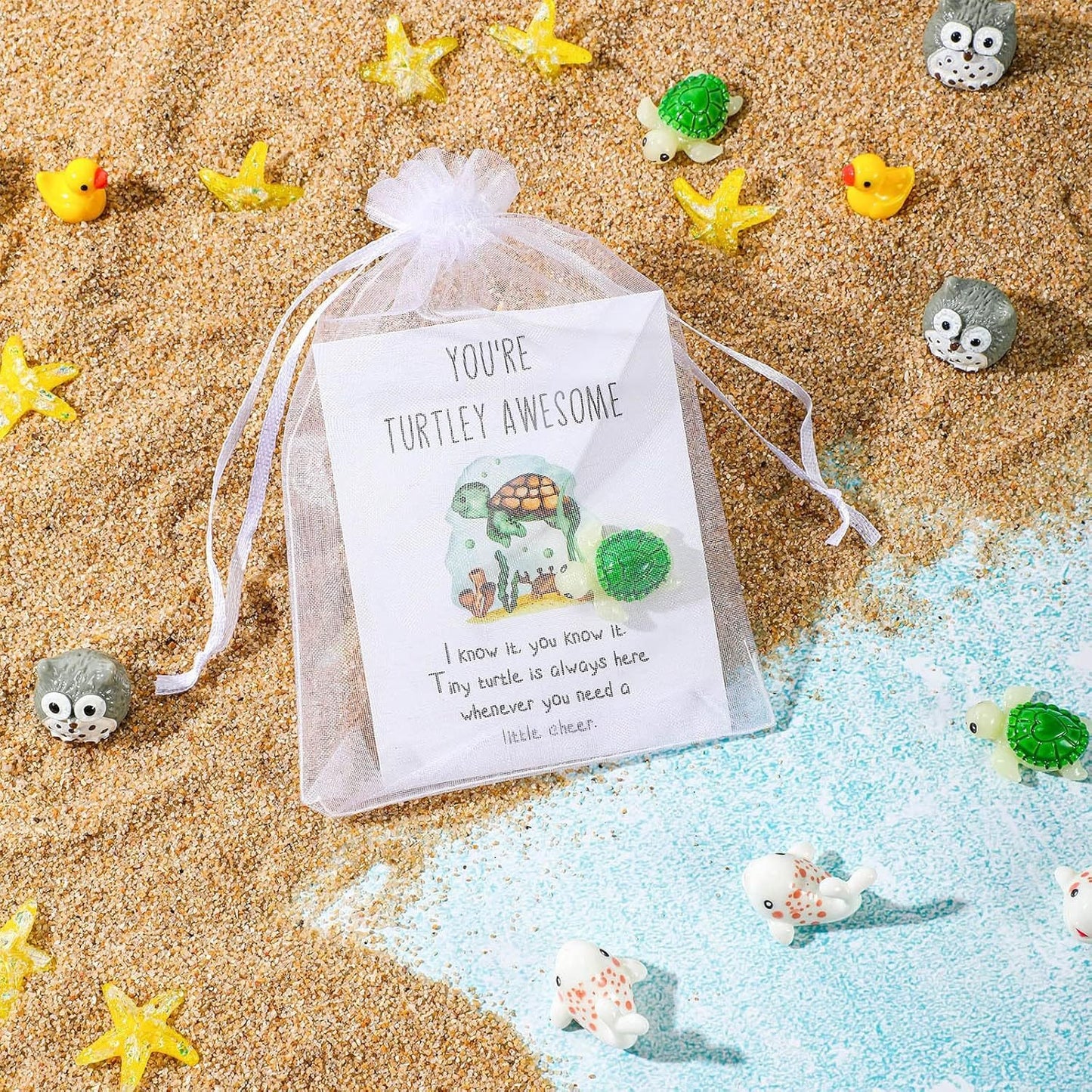 🎁Employee Appreciation Gifts – Funny Resin Animals with Thank You Cards
