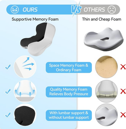 Memory Foam L-Shaped Integrated Seat Cushions