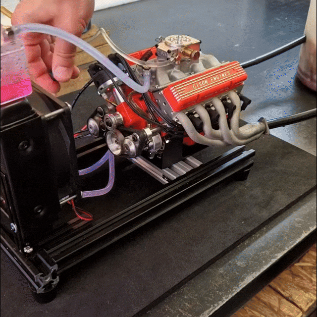 Gasoline OHV V8 Small-block Engine Model Kits