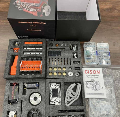 Gasoline OHV V8 Small-block Engine Model Kits