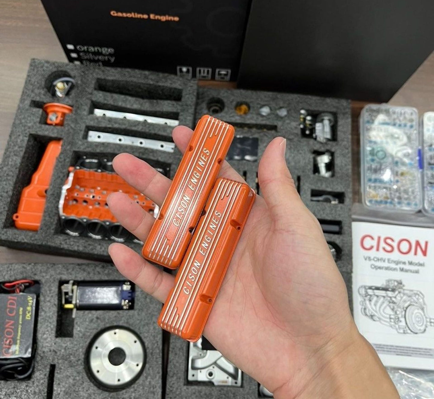 Gasoline OHV V8 Small-block Engine Model Kits