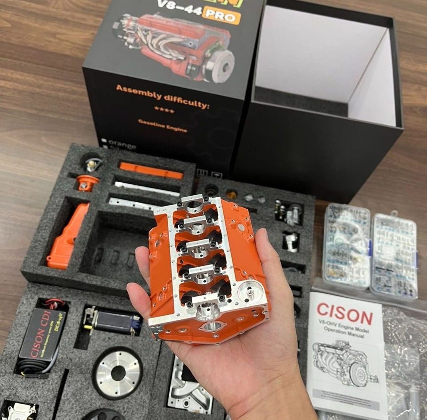 Gasoline OHV V8 Small-block Engine Model Kits