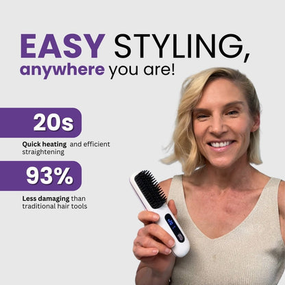 Portable Straightener Brush - GoBrush PRO