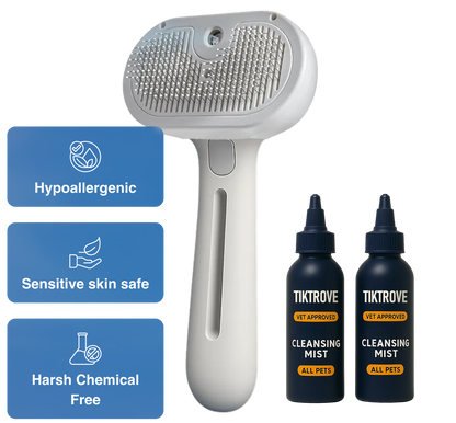 Tiktrove FreshFur Shower Brush + Cleansing Mist