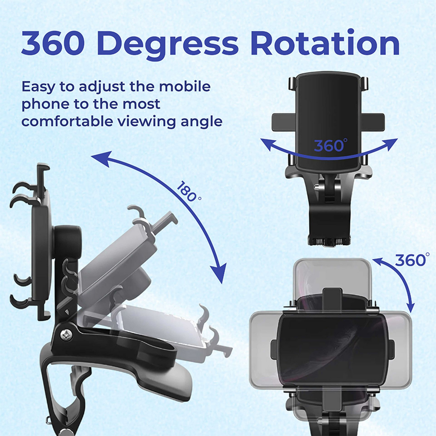 360° Dashboard Phone Holder