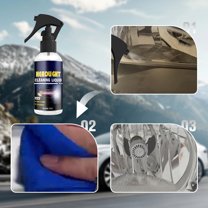 ⏳Time-Limited Special⏰Car Headlight Cleaning and Restoration Agent