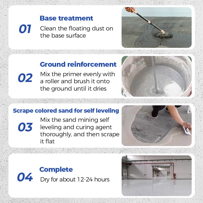 🔥High-Gloss Marble Effect Epoxy Floor Coating