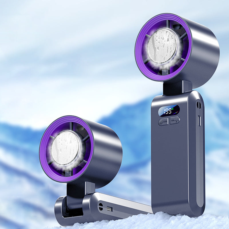 🔥Handheld Portable Fan with Ice Cooler