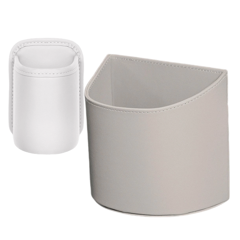 Leather Car Door Cup Holder – Wide‑mouth opening, easy reach for drinks & phone. Clip‑on secure fit. PU leather, tough & stylish. 🛡️✨