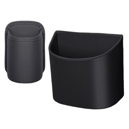 Leather Car Door Cup Holder – Wide‑mouth opening, easy reach for drinks & phone. Clip‑on secure fit. PU leather, tough & stylish. 🛡️✨