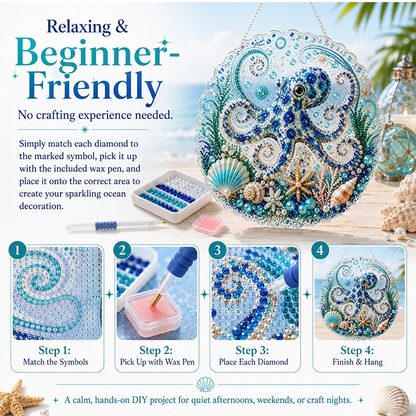 🌊 DIY Ocean Pearl Painting – Create Your Own Unique Wall Art with a Beautiful Sea Theme