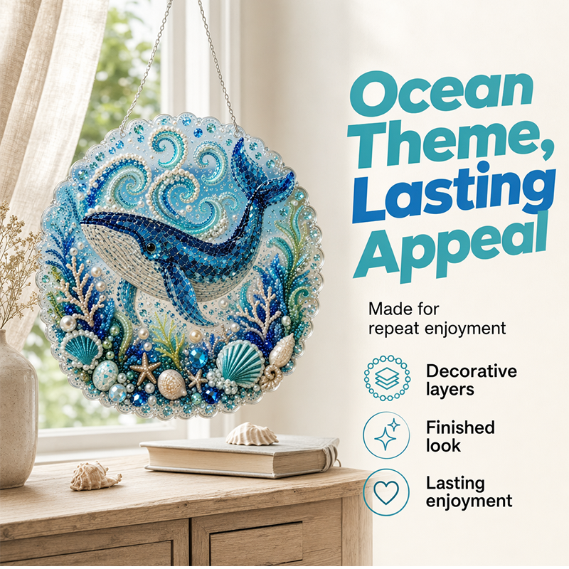 🌊 DIY Ocean Pearl Painting – Create Your Own Unique Wall Art with a Beautiful Sea Theme