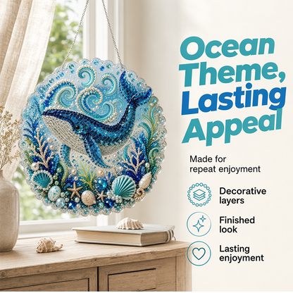 🌊 DIY Ocean Pearl Painting – Create Your Own Unique Wall Art with a Beautiful Sea Theme