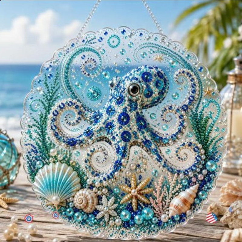 🌊 DIY Ocean Pearl Painting – Create Your Own Unique Wall Art with a Beautiful Sea Theme