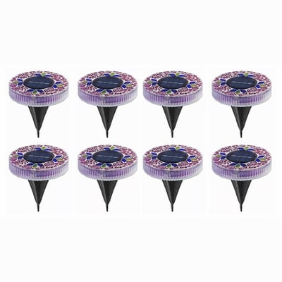 Mosaic Solar Disk Lights