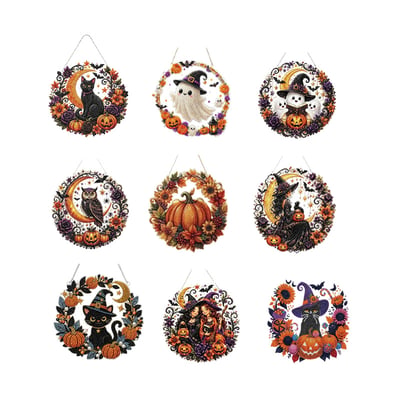 Halloween Diamond Painting Hanging Ornament Kit